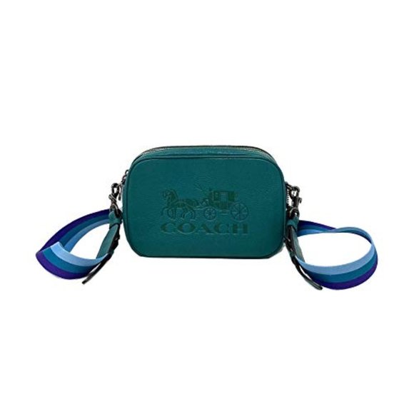 Coach Handbags - NEW! COACH Jes Embossed Logo Crossbody, F75818 Viridian